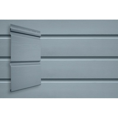 Виниловый сайдинг Grand Line Double-Брус Голубой