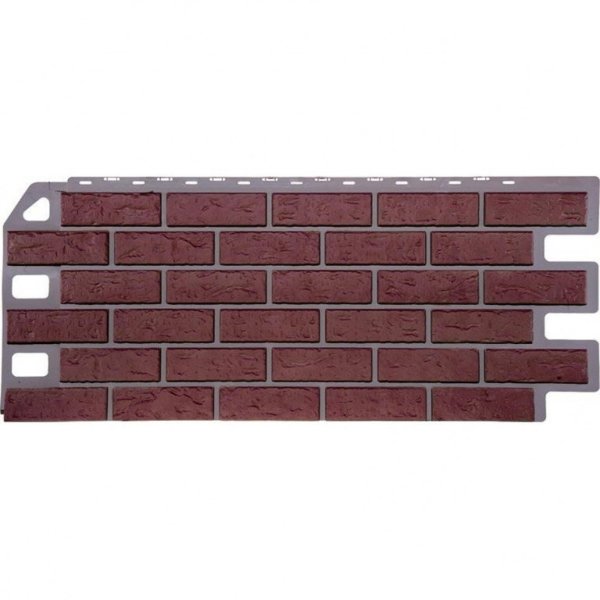 Фасадная панель FineBer, Кирпич, Красный купить в Кашире