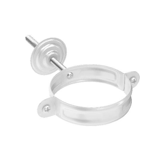 Водосток Aquasistem, система 125x90 - Комплект крепления трубы RR 20 Белый купить в Кашире