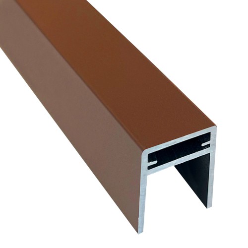 П-профиль Алюминиевый EasyDecking 35x25 Коричневый купить в Кашире