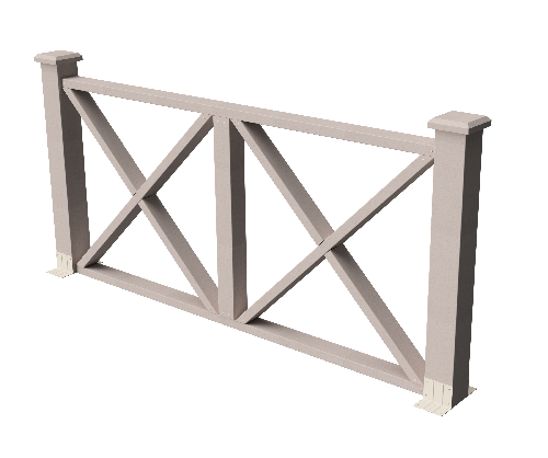 Ограждения декоративное ДПК GRINDERDECO Тауэр выбеленый дуб купить в Кашире