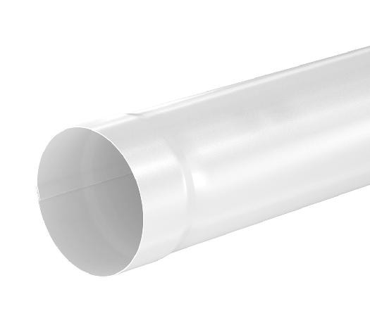 Водосток Aquasistem, система 125x90 - Труба водосточная 1.00м RR 20 Белый купить в Кашире