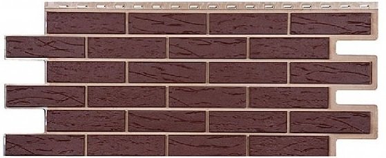Фасадная панель T-Сайдинг-Кирпич Саман Коричневый купить в Кашире