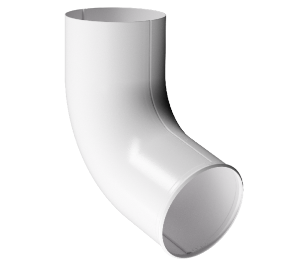 Отвод трубы D90 Döcke STAL PREMIUM Пломбир, (RAL 9010) купить в Кашире