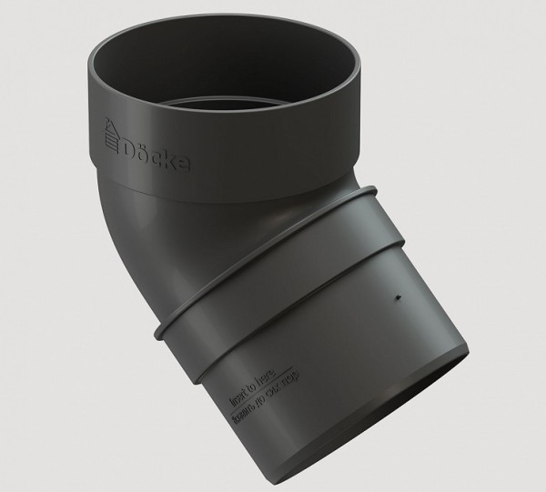 Колено 45˚ПВХ Docke STANDART серый купить в Кашире