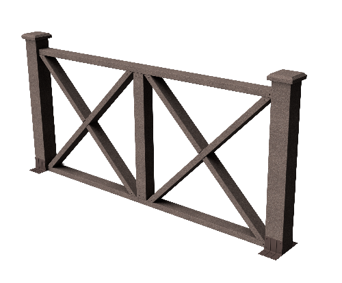 Ограждения декоративное ДПК GRINDERDECO Тауэр венге купить в Кашире