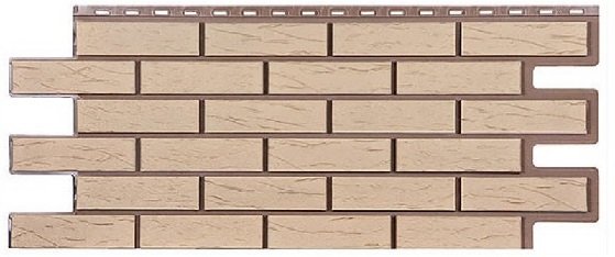 Фасадная панель T-Сайдинг-Кирпич Саман Желтый купить в Кашире