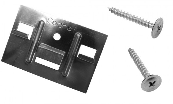 КЛЯММЕР + САМОРЕЗЫ 3,9Х30ММ ДЛЯ CEDRAL CLICK 250 ШТ (ПО ДЕРЕВУ) купить в Кашире