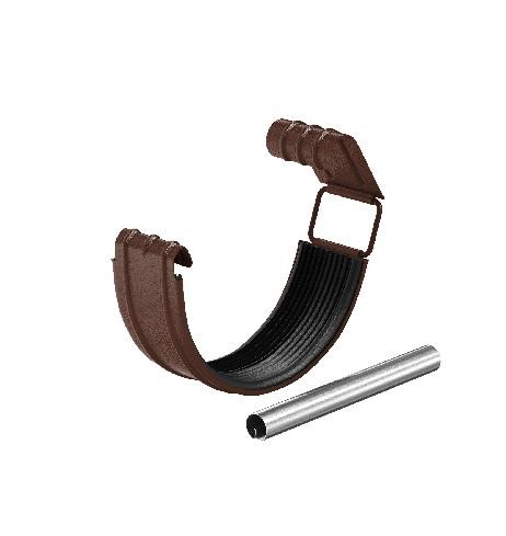 Водосток Aquasistem, Система 150/100 - Соединитель желоба с резиновым уплотнителем RAL 8017 Коричневый matt купить в Кашире