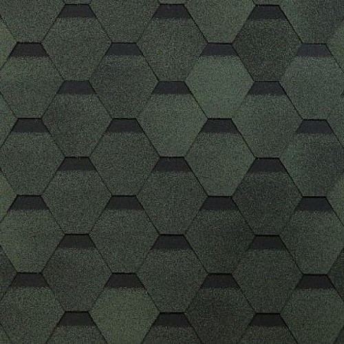 Гибкая черепица Shinglas, коллекция Оптима – Зеленый купить в Кашире