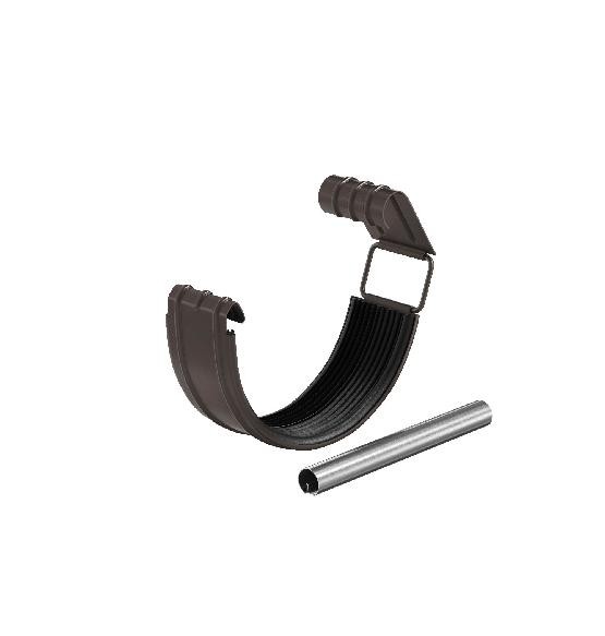 Водосток Aquasistem, система 150/100 - Соединитель желоба с резиновым уплотнителем RR 32 Тёмно Коричневый купить в Кашире