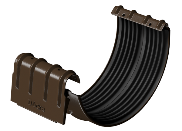 Соединитель желобов D125 Döcke STAL PREMIUM Каштан, (RAL 8017) купить в Кашире