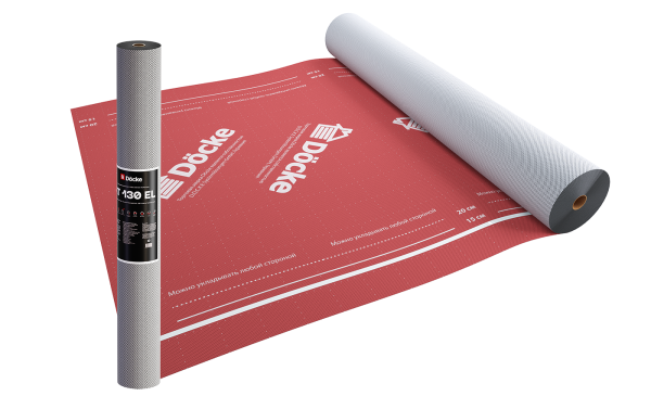 Супердиффузионная мембрана Docke, АT 130 EL трёхслойная, (универсальная с клеевой полосой) купить в Кашире