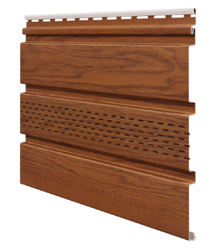 Софит ламинированный VOX NATURE с центральной перфорацией, Золотой-дуб купить в Кашире