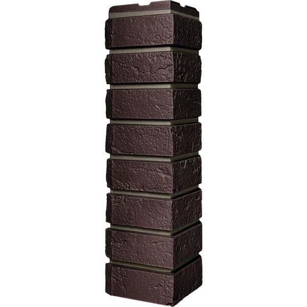 Угол наружный ДАЧНЫЙ Серия Баварский кирпич Темно коричневый купить в Кашире