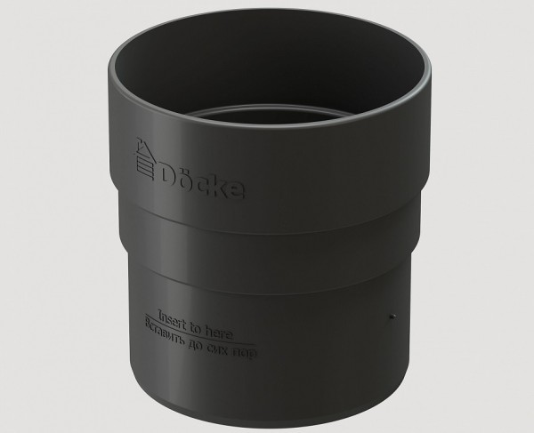 Муфта соединительная ПВХ Docke STANDART серый купить в Кашире