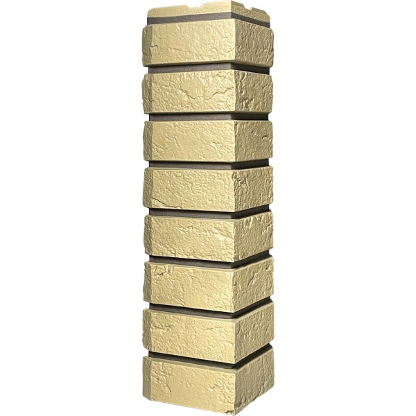 Угол наружный ДАЧНЫЙ Серия Баварский кирпич Песочный купить в Кашире