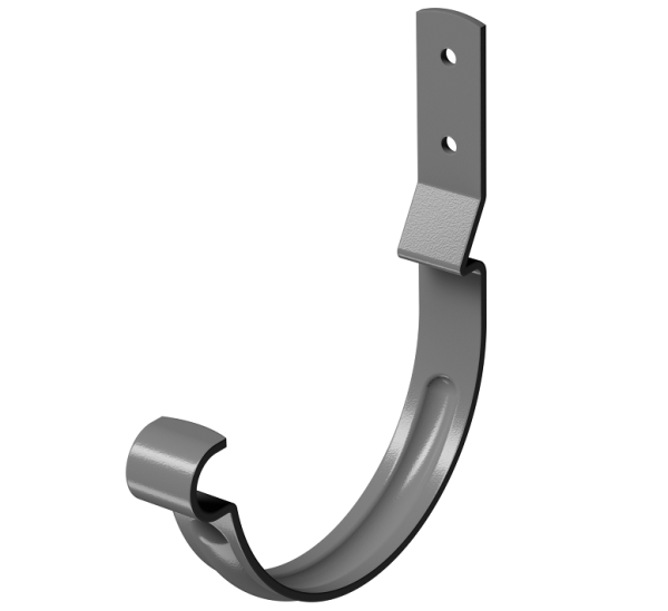 Карнизный крюк короткий (гнутый) D125 Döcke STAL PREMIUM Графит, (RAL 7024) купить в Кашире