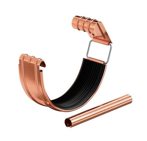 Водосток Aquasistem, система 150/100 - Соединитель желоба с уплотнителем медный купить в Кашире