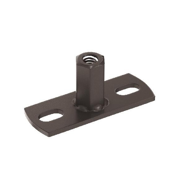 Водосток Aquasistem, система 125x90 - Держатель для хомута под метиз RR 32 Тёмно-Коричневый купить в Кашире