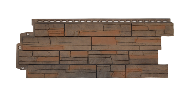 Фасадная панель Grand Line Сланец Элит Сандал купить в Кашире