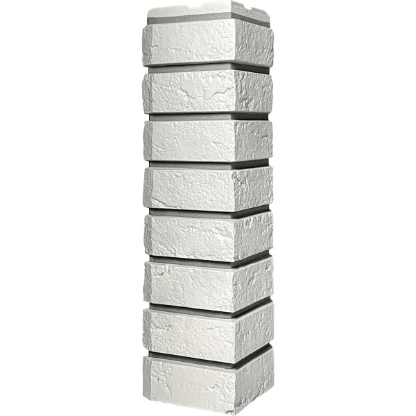 Угол наружный ДАЧНЫЙ Серия Баварский кирпич Белый купить в Кашире