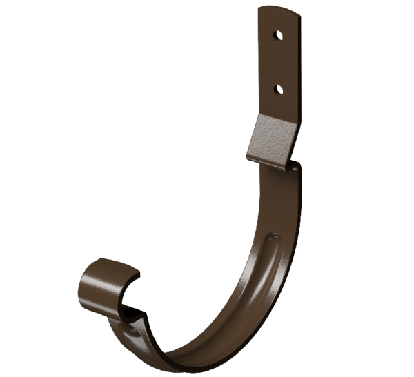 Карнизный крюк короткий (гнутый) D125 Döcke STAL PREMIUM Каштан, (RAL 8017) купить в Кашире