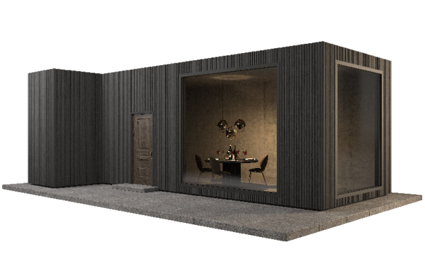 Фасадная панель GRINDERDECO, ДПК,двухсторонняя Серый базальт купить в Кашире