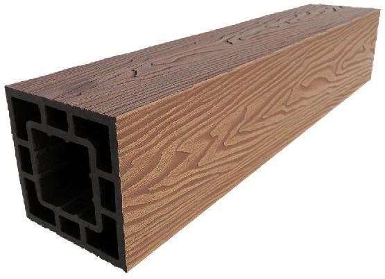 Столб опорный ДПК 3D GardenParkett фактура дерева Светло-коричневый купить в Кашире