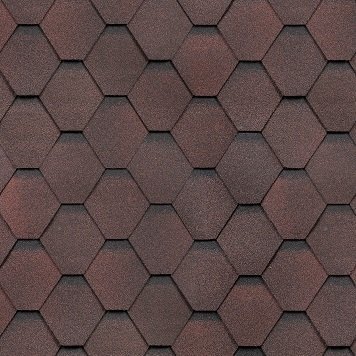 Гибкая черепица Shinglas, серия Классик, коллекция Кадриль – Гранат купить в Кашире