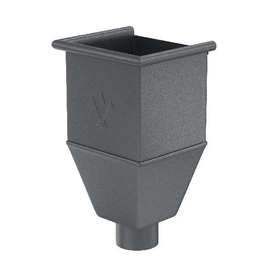 Водосток Aquasistem, Система 150/100 - Воронка_водосборная удлиненая RR 23 Маренго matt купить в Кашире