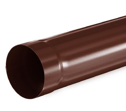 Водосток Aquasistem, система 125x90 - Труба водосточная 3.00м RAL 8017 Коричневый купить в Кашире