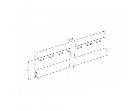 Стартовый профиль для винилового сайдинга VOX STANDART купить в Кашире