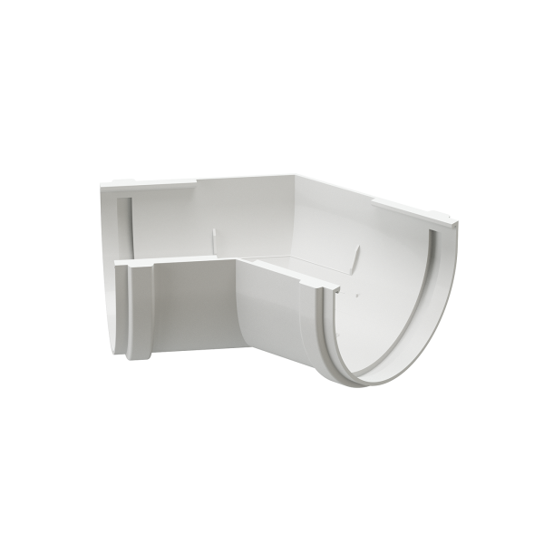 Угол желоба универсал 135˚ Docke Premium ПВХ - Пломбир купить в Кашире