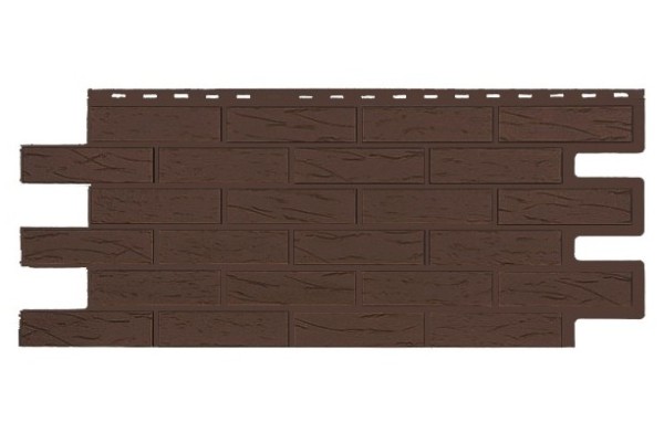 Фасадная панель T-Siding Кирпич Саман Эко Браун купить в Кашире