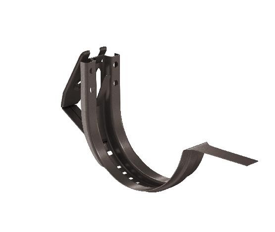 Водосток Aquasistem, система 125x90 - Крюк крепления желоба короткий регулируемый RR 32 Тёмно-Коричневый купить в Кашире