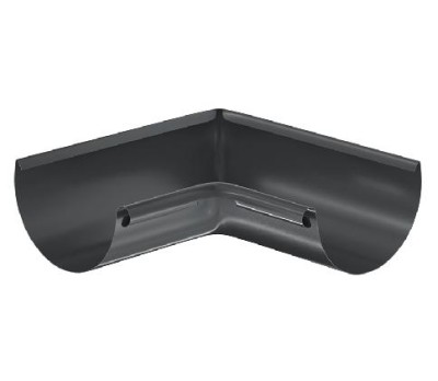 Водосток Aquasistem, система 150/100 - Угол желоба, внутренний 90° RAL 7024 Тёмно-серый