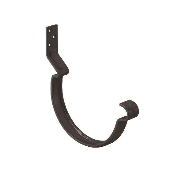 Водосток Aquasistem, система 125x90 - Крюк крепления желоба короткий RR 32 Тёмно Коричневый купить в Кашире