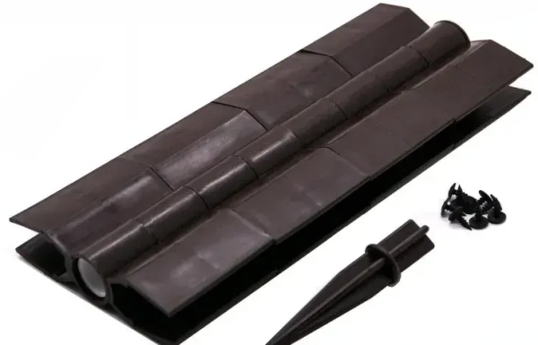 Угловой элемент поворотный, пластиковый от 60° до 300° для доски 300х30 мм из ДПК коричневый Holzhof купить в Кашире