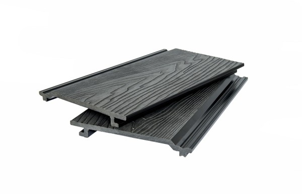 Фасадная доска POLIVAN GROUP 3D фактура дерева DENPASAR чёрный купить в Кашире