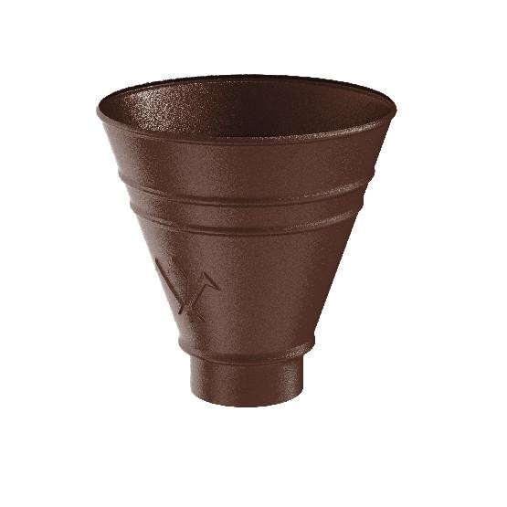 Водосток Aquasistem, Система 150/100 - Воронка водосборная круглая RAL 8017 Коричневый matt купить в Кашире