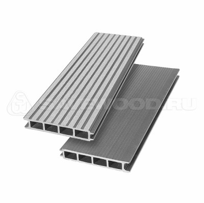 Террасная доска из ДПК SW Ulmus «SaveWood» пепельный