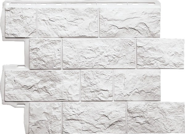 Фасадная панель Альта-Профиль Туф ЭКО Белый купить в Кашире