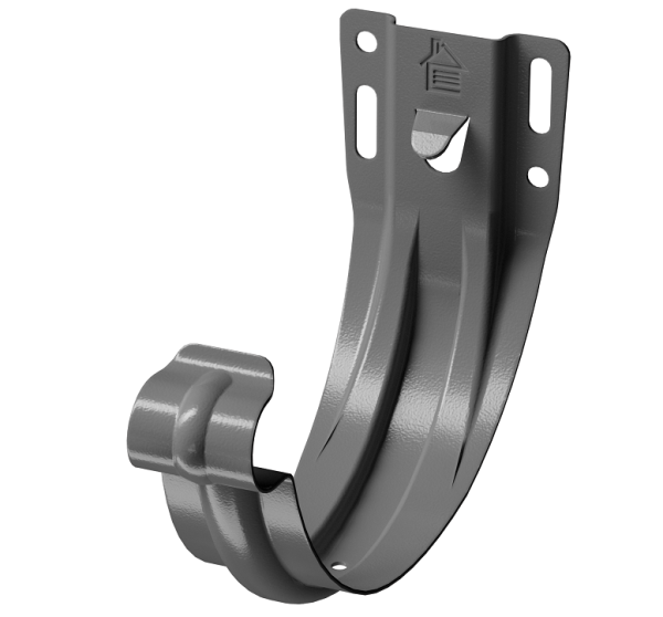 Карнизный кронштейн (штампованный) D125 Döcke STAL PREMIUM Графит, (RAL 7024) купить в Кашире