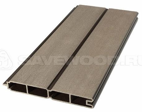 Заборный профиль из ДПК Savewood SW Agger матовый тёмно-коричневы купить в Кашире